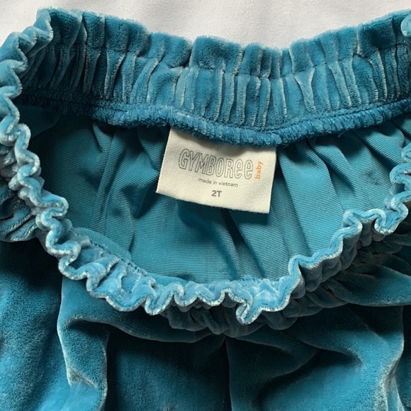 Gymboree teal velour skirt size 2T - Picture 4 of 5